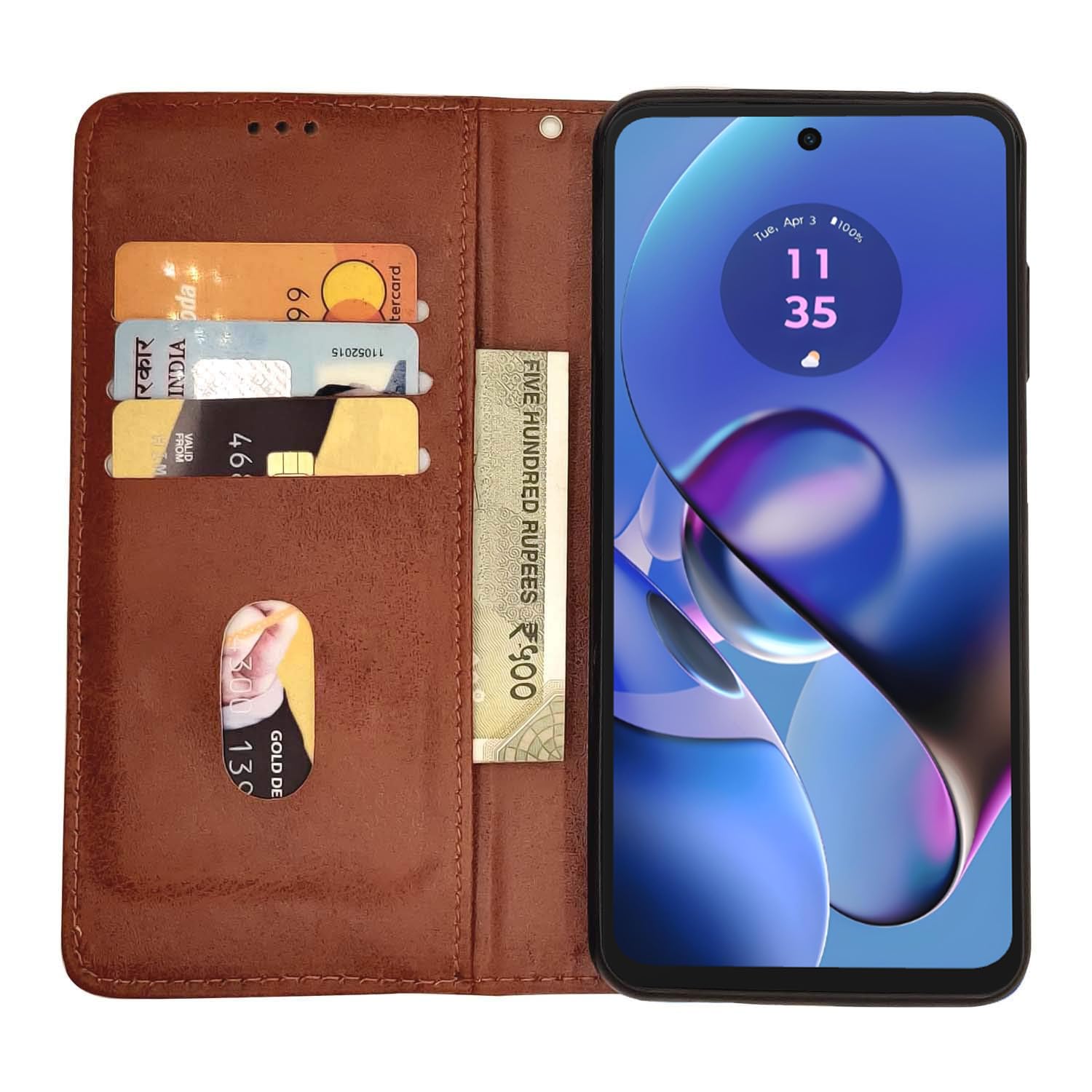 Pikkme blue mobile flip cover for Moto G54/G64 5G – photo 3