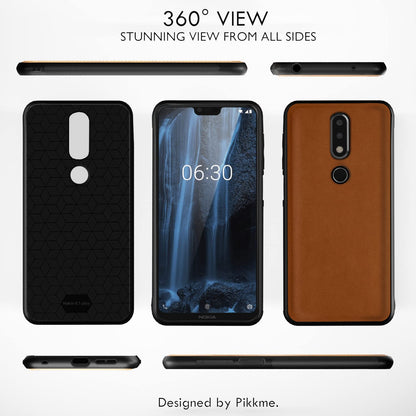 Nokia 6.1 Plus back cover in camel by Pikkme – photo 3