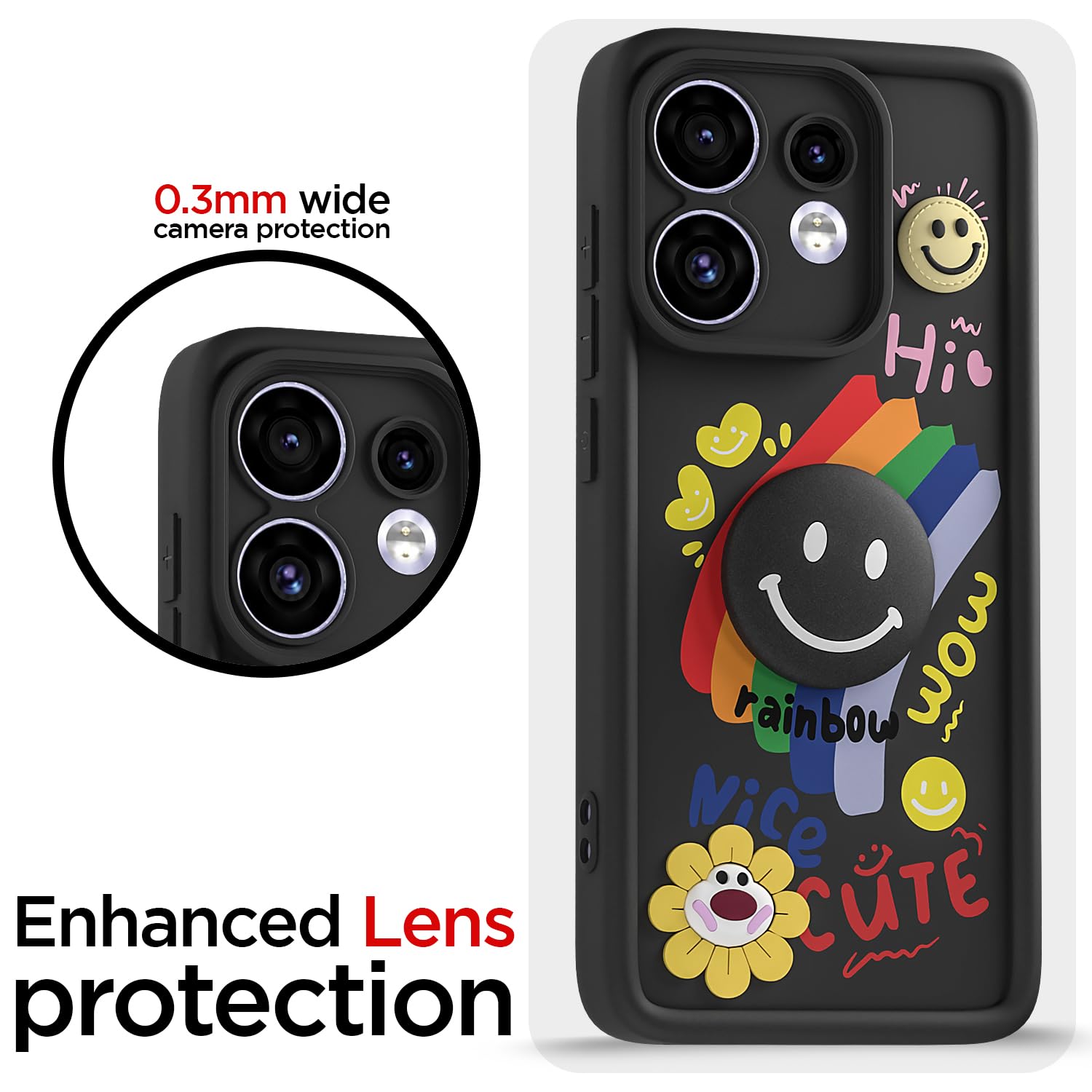 Pikkme black phone cover for Oppo Reno 16 5G – photo 5