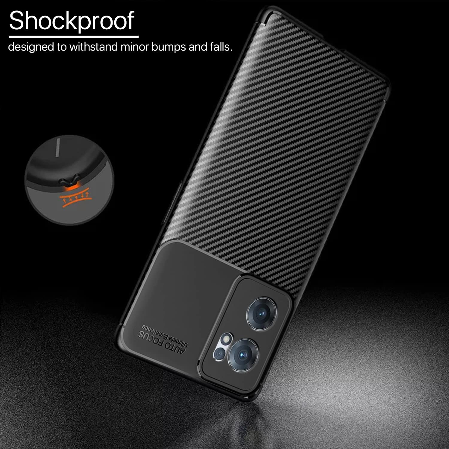 Pikkme black Carbon mobile cover for OnePlus Nord CE 2 5G – photo 4