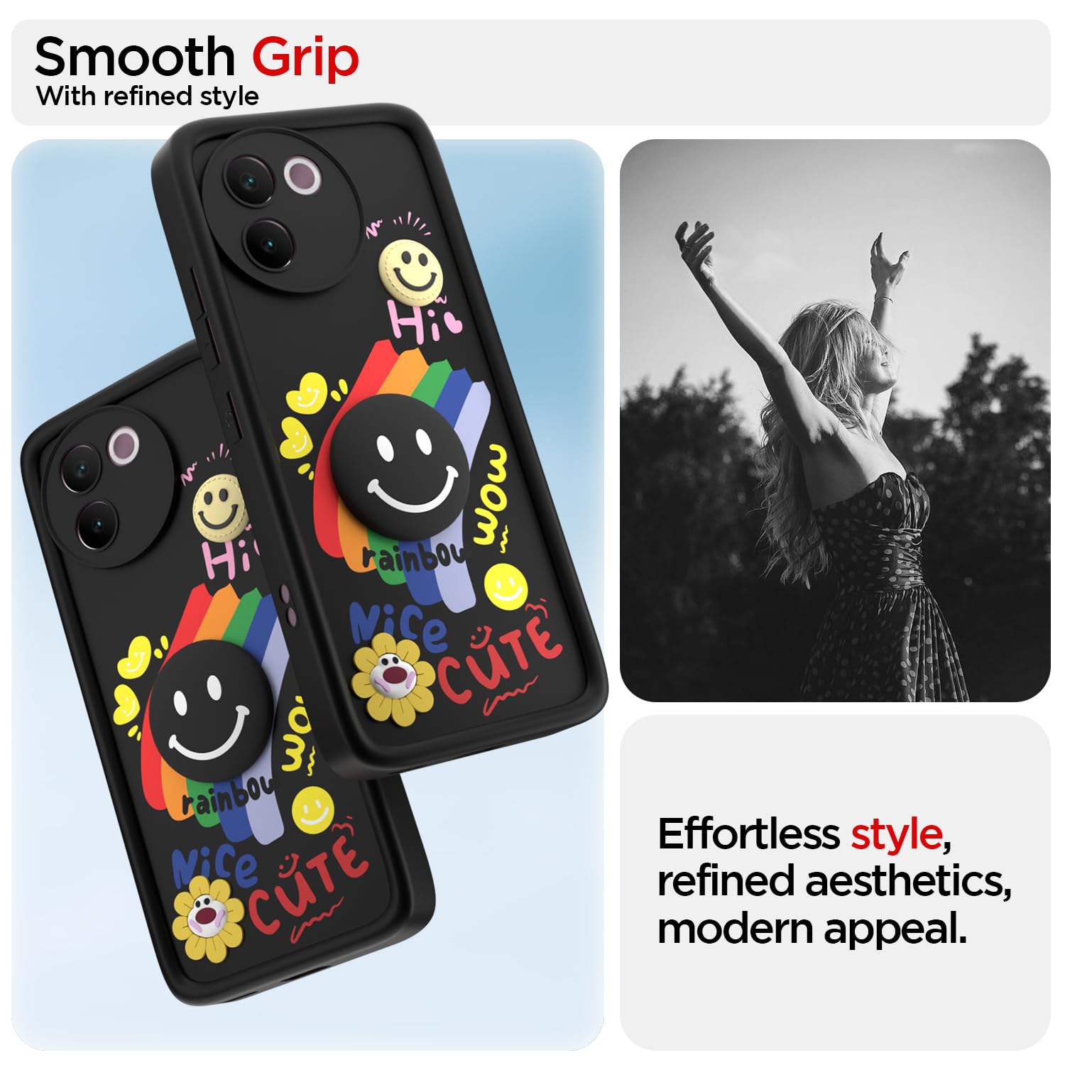 Pikkme Vivo V30e 5G black phone cover – photo 2