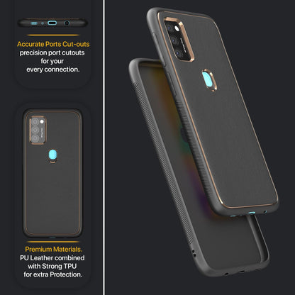 Samsung M30s/M21/M21 2021 Chrome back cover in black by Pikkme – photo 5