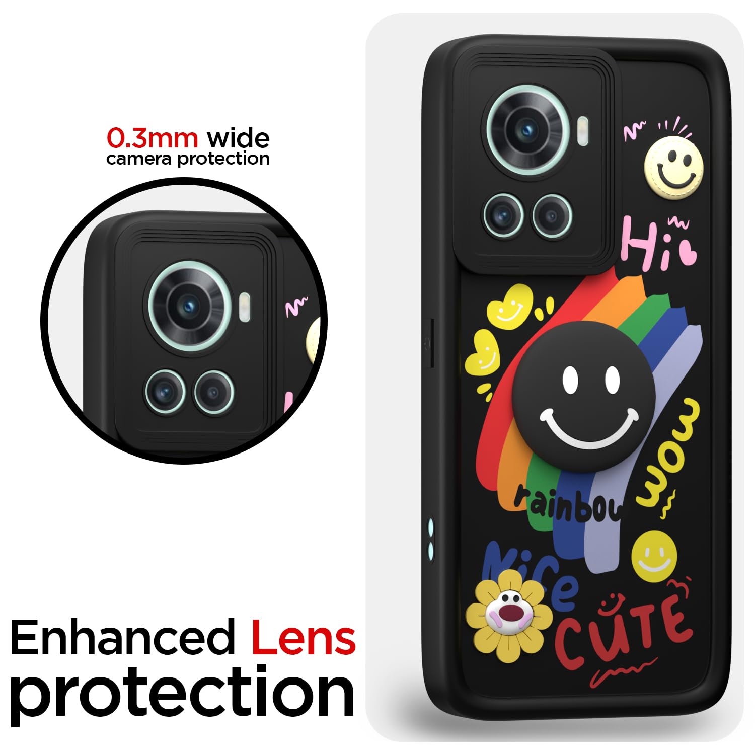 Black mobile back cover for OnePlus 10R 5G – Pikkme – photo 5