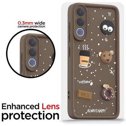Pikkme brown Silicone mobile back cover for Vivo V70 FE 5G/3D – photo 5