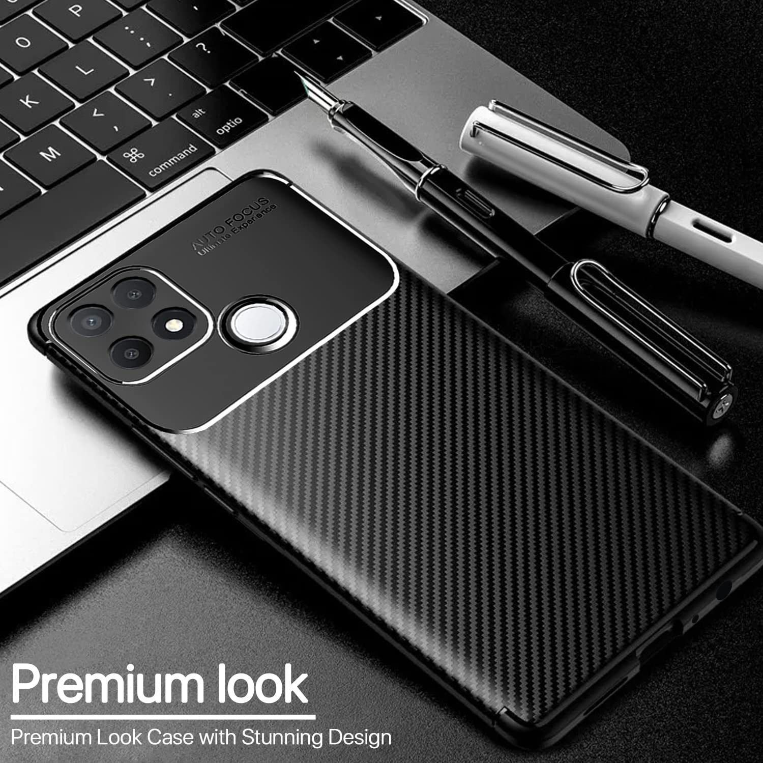 Oppo A15/A15s mobile back cover in black by Pikkme – photo 3