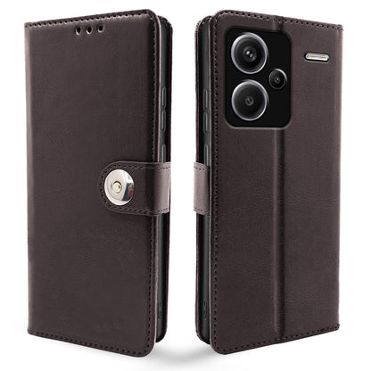 Pikkme coffee Button flip cover for Redmi Note 13 Pro Plus 5G