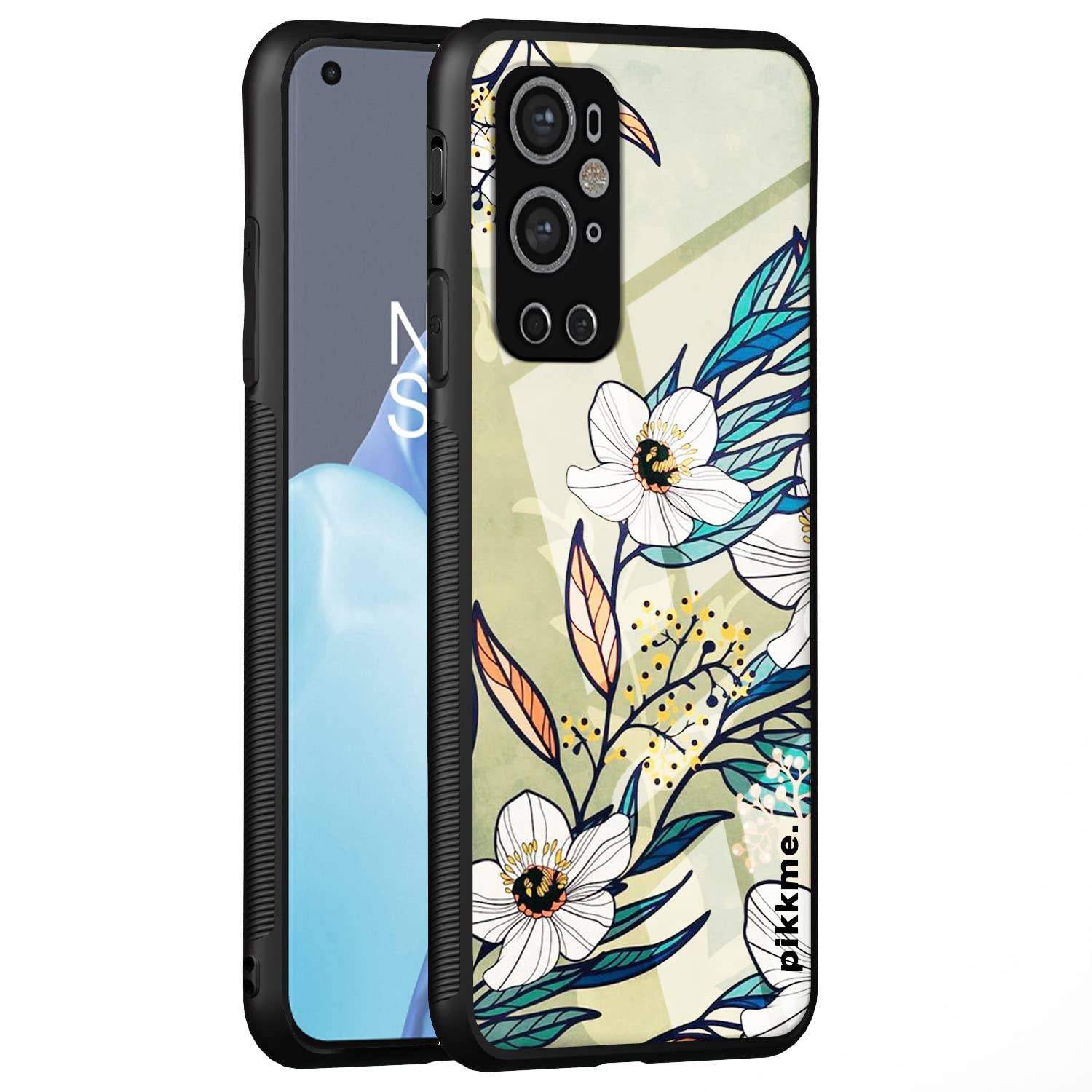 Pikkme Flower mobile back cover for OnePlus 9 Pro