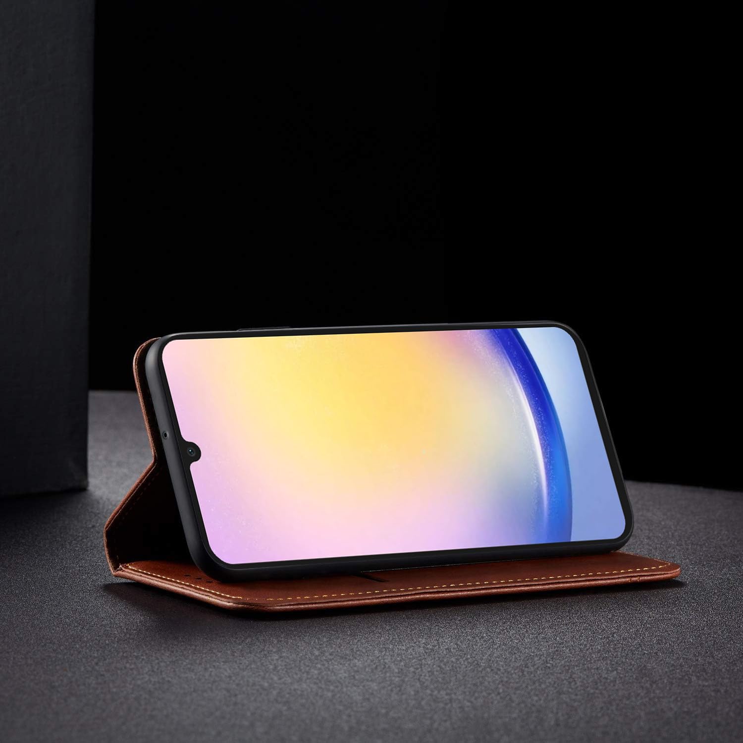 Brown Magnetic flip cover for Samsung A25 5G – Pikkme – photo 5