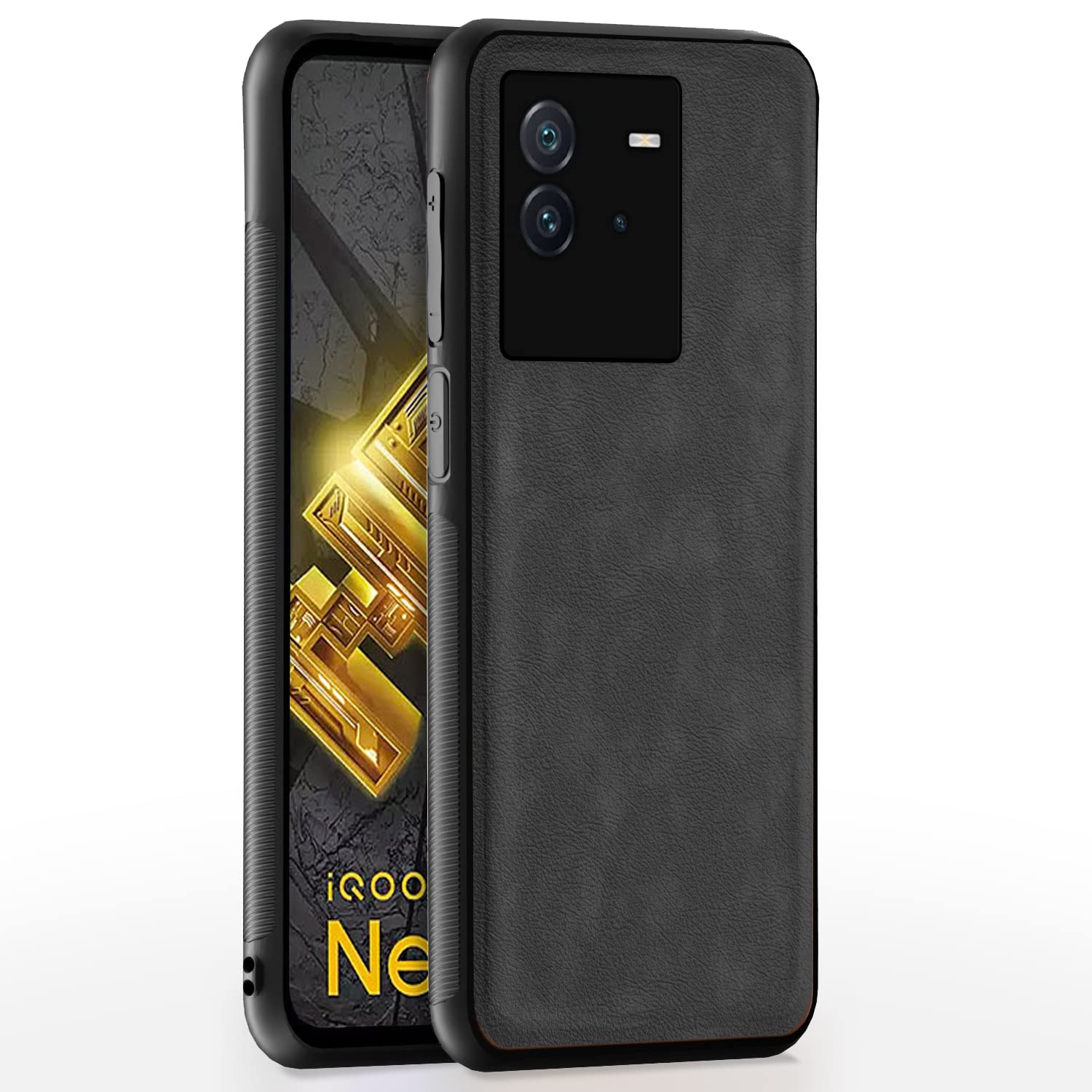 Pikkme iQOO Neo 6 5G Leather grey phone cover