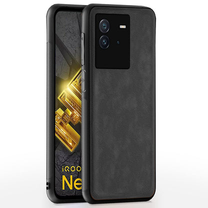 Pikkme iQOO Neo 6 5G Leather grey phone cover