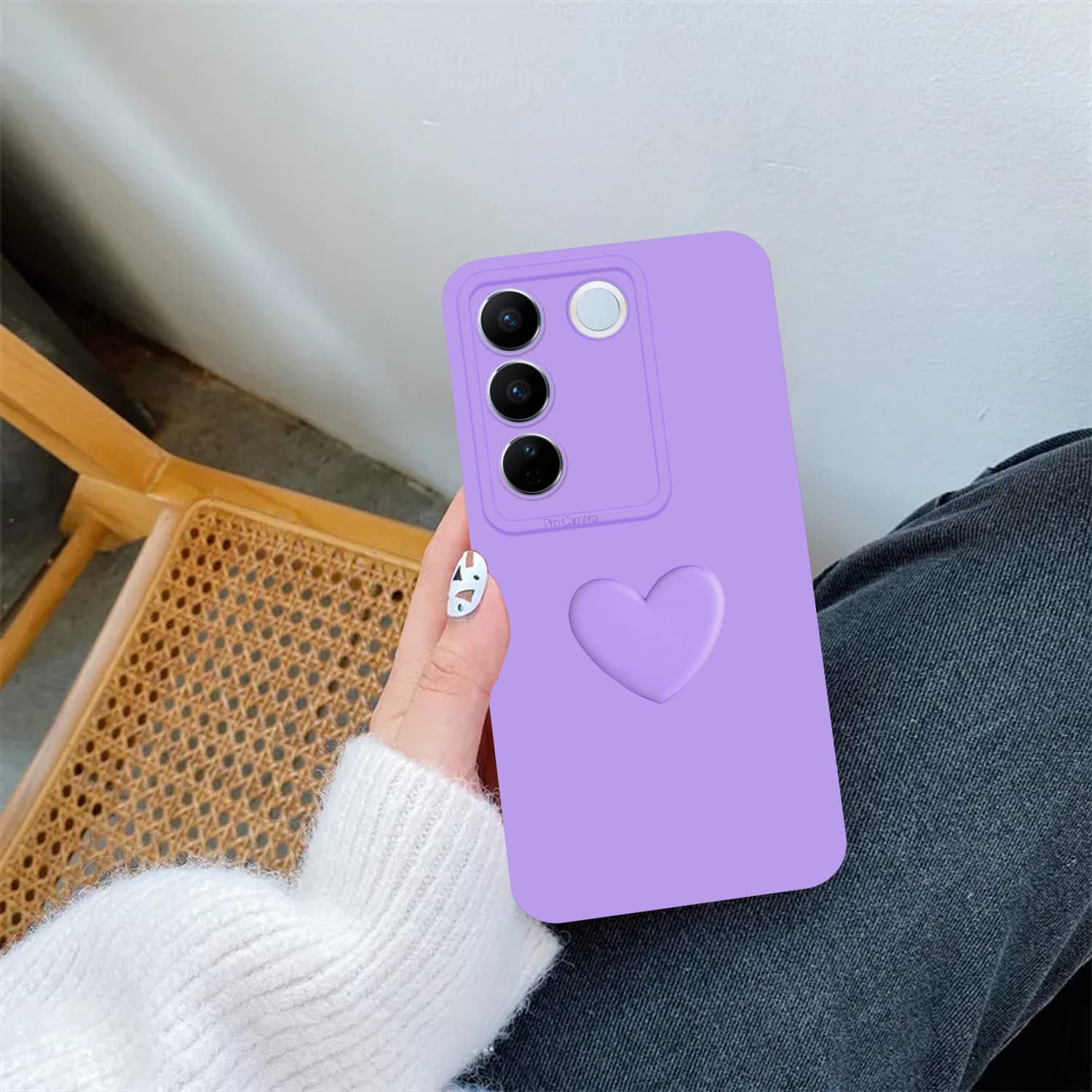 Pikkme purple mobile back cover for Vivo V27 5G – photo 4