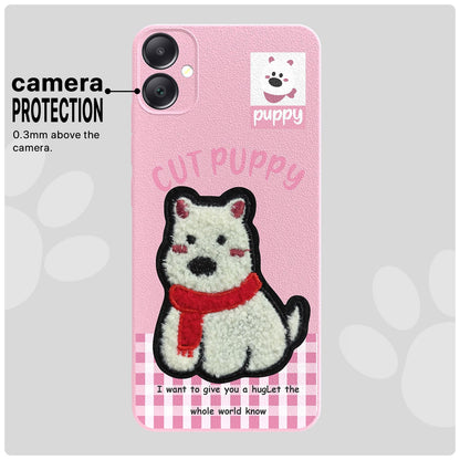 Pikkme Samsung A05/M05/F05 Plush Patch pink phone cover – photo 6