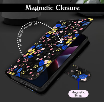 Pikkme black flower flip case for POCO X7 Pro 5G – photo 6