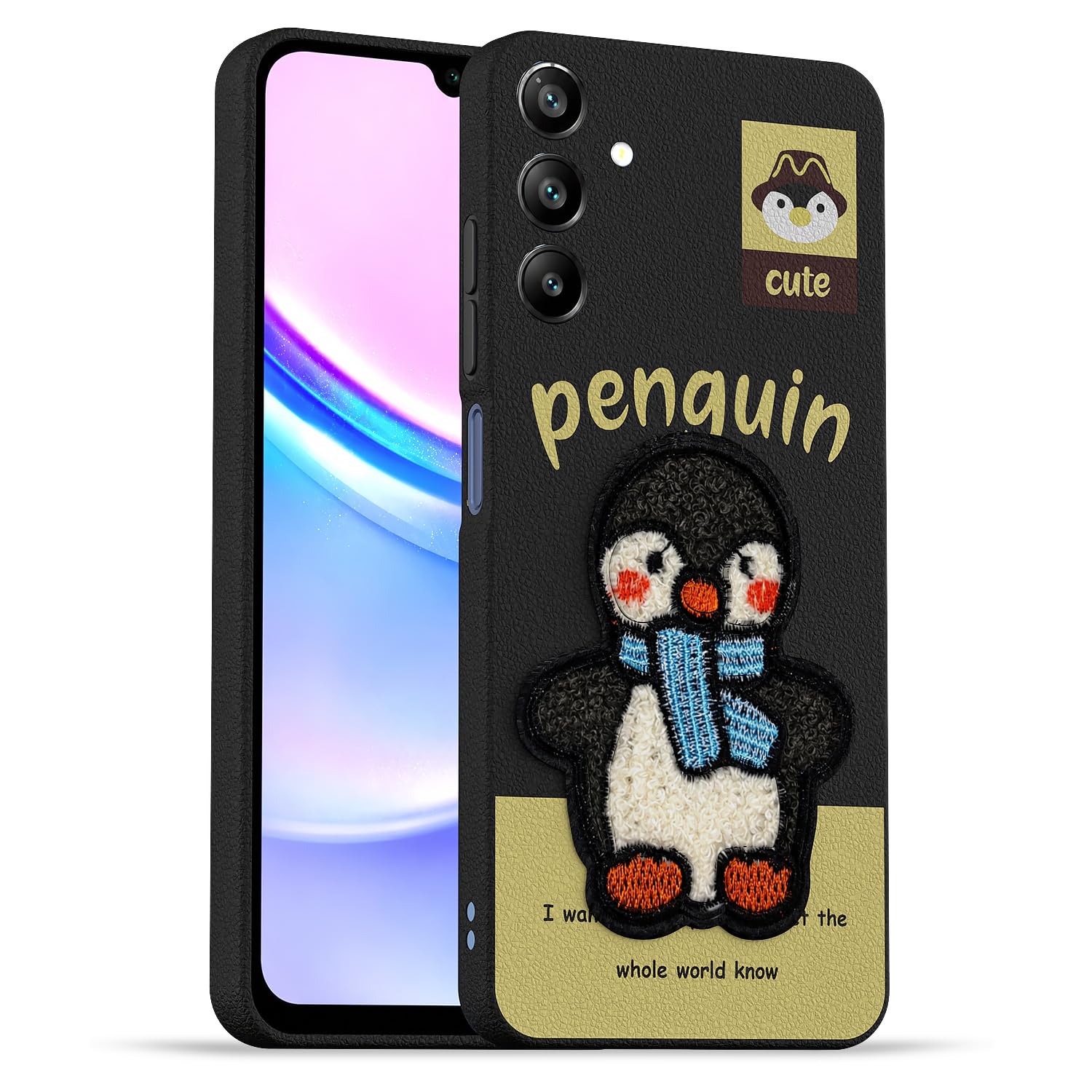 Pikkme black back cover for Samsung A15 4G/A15 5G