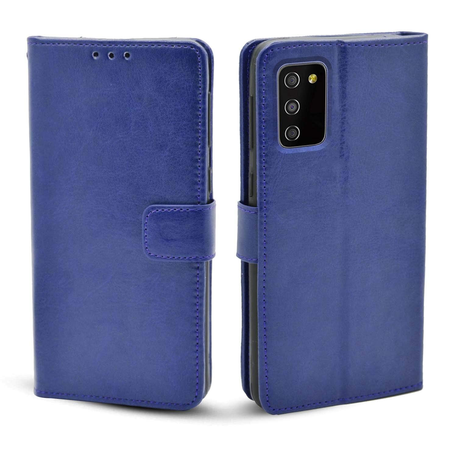 Blue Wallet flip cover for Samsung M02s/F02s – Pikkme