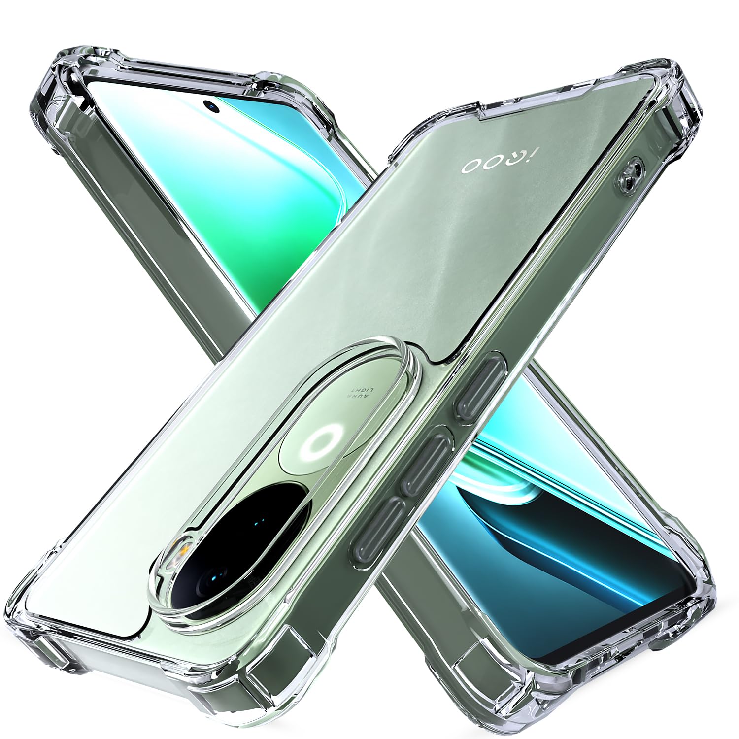 iQOO Z9s/Vivo V40e 5G 5G phone cover in transparent by Pikkme