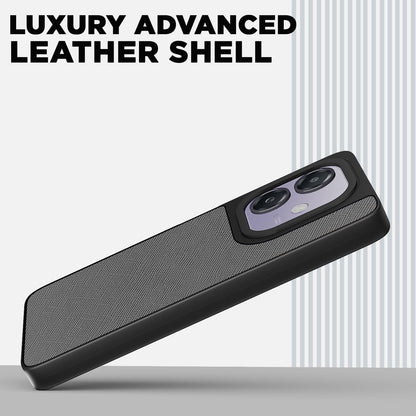 Pikkme grey Leatherback mobile back cover for Oppo A3x 5G/A3x 4G – photo 2