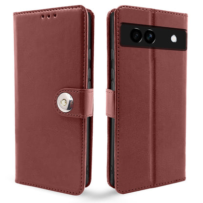 Pikkme Google Pixel 7A brown wallet flip cover