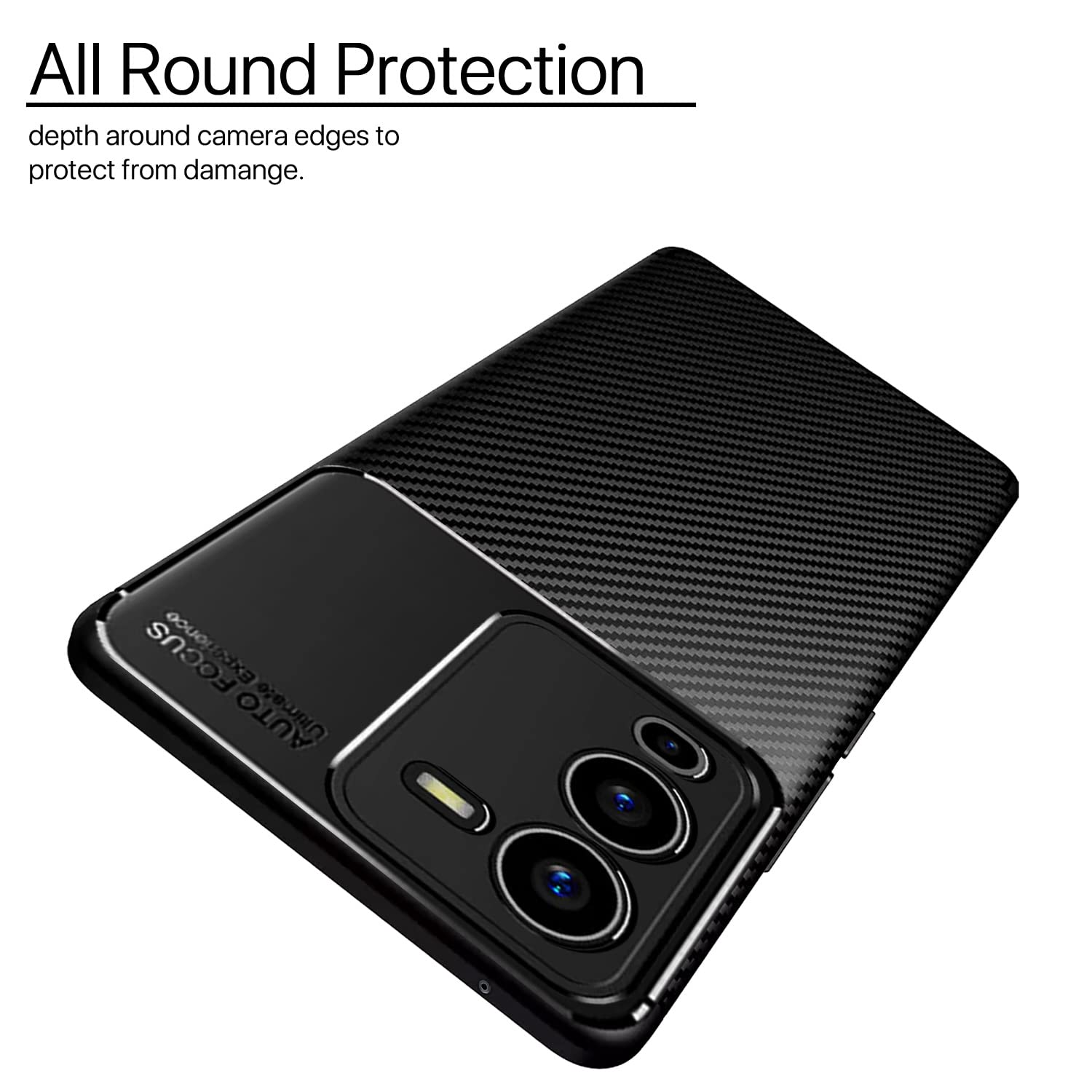 Vivo V25 Pro 5G back cover in black by Pikkme – photo 2