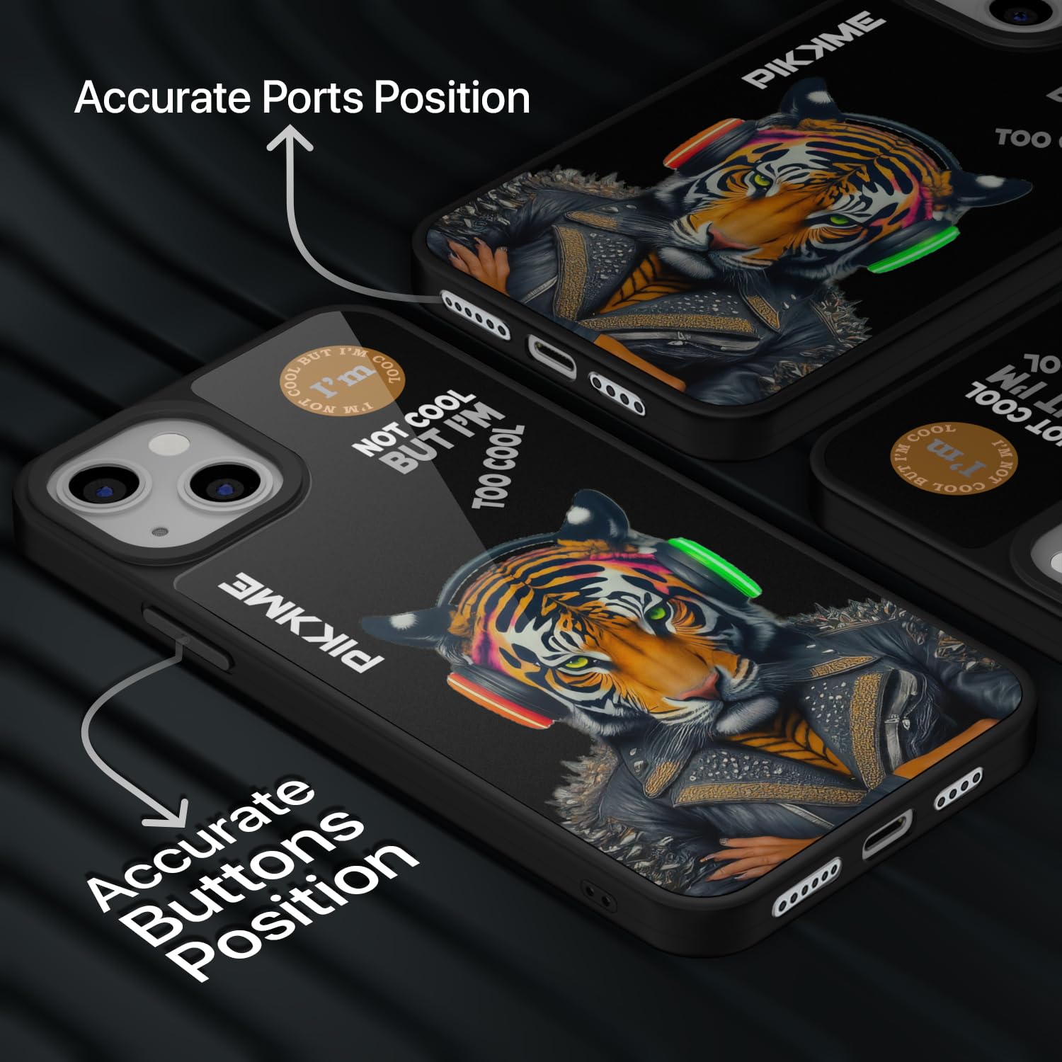 Pikkme iPhone 15 Plus Tiger Swag mobile back cover – photo 5