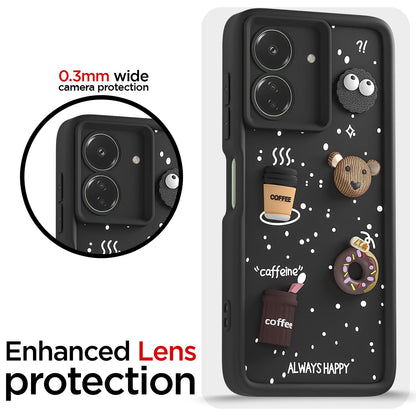 Black Silicone phone cover for Redmi 13C 4G/3D – Pikkme – photo 5