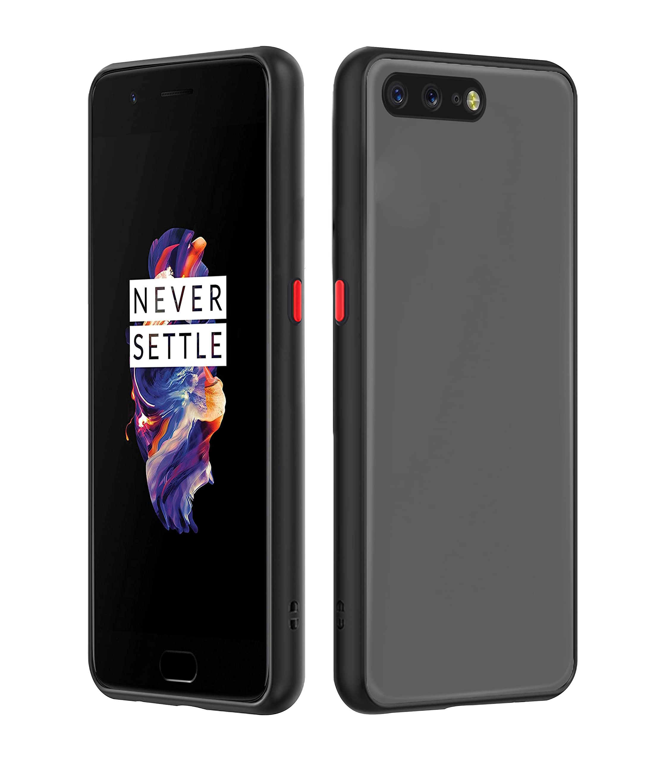 Pikkme OnePlus 5 thermoplastic polyurethane, black mobile back cover