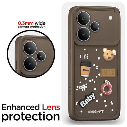 Pikkme Realme P4 Pro 5G/3D Silicone brown phone cover – photo 5