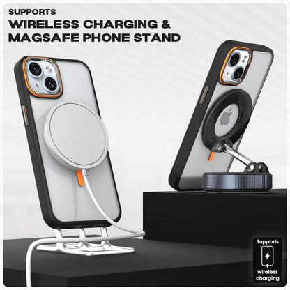 Pikkme black & orange mag-safe MagSafe back cover for iPhone 14 – photo 5