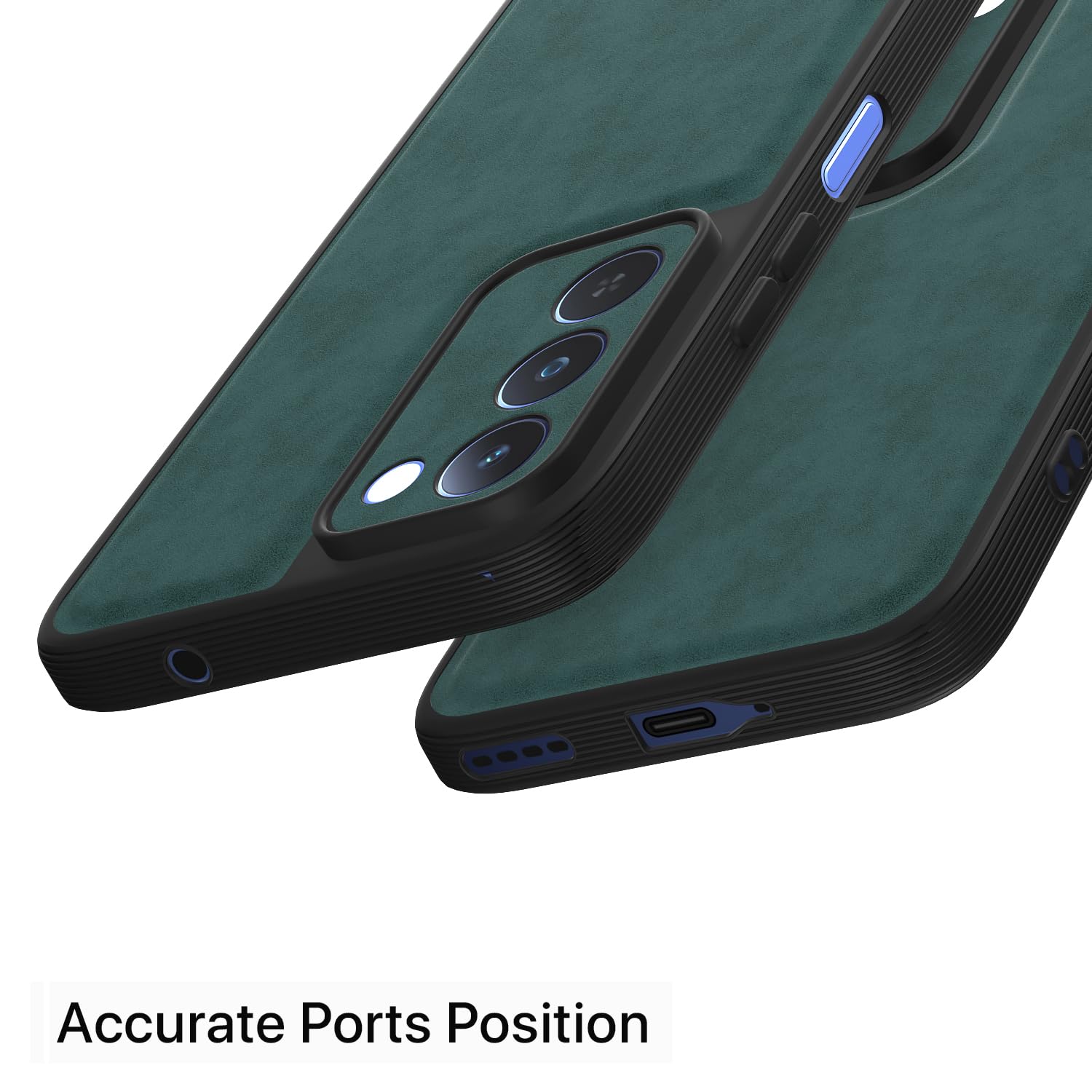 Pikkme Realme P4 Lite 5G Leather green back cover – photo 4
