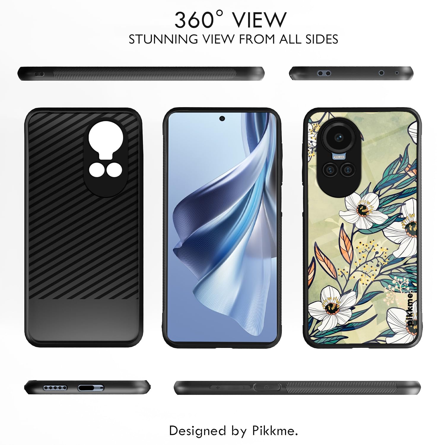 Oppo Reno 10 5G Flower mobile cover by Pikkme – photo 2