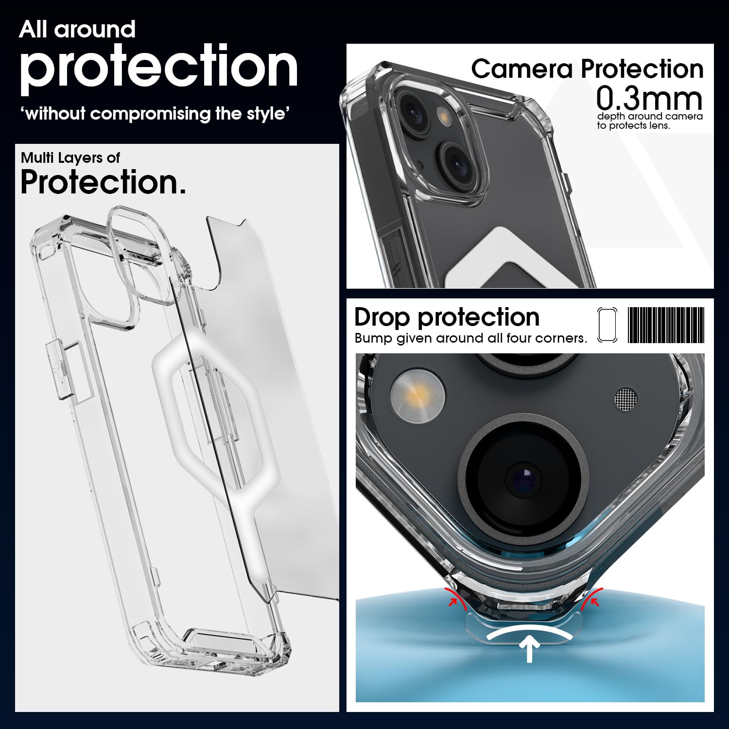 Pikkme iPhone 15 Hybrid transparent mag-safe mobile cover – photo 4