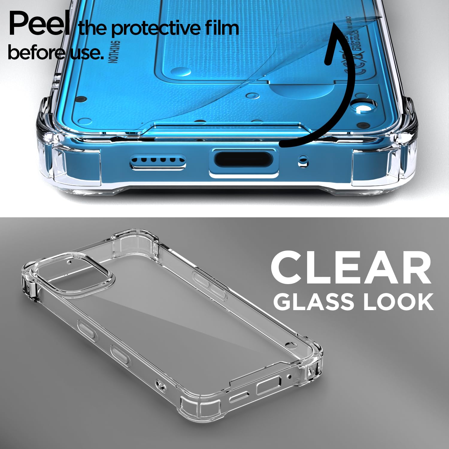 Transparent Clear phone cover for Nothing Phone 3a Lite 5G – Pikkme – photo 3