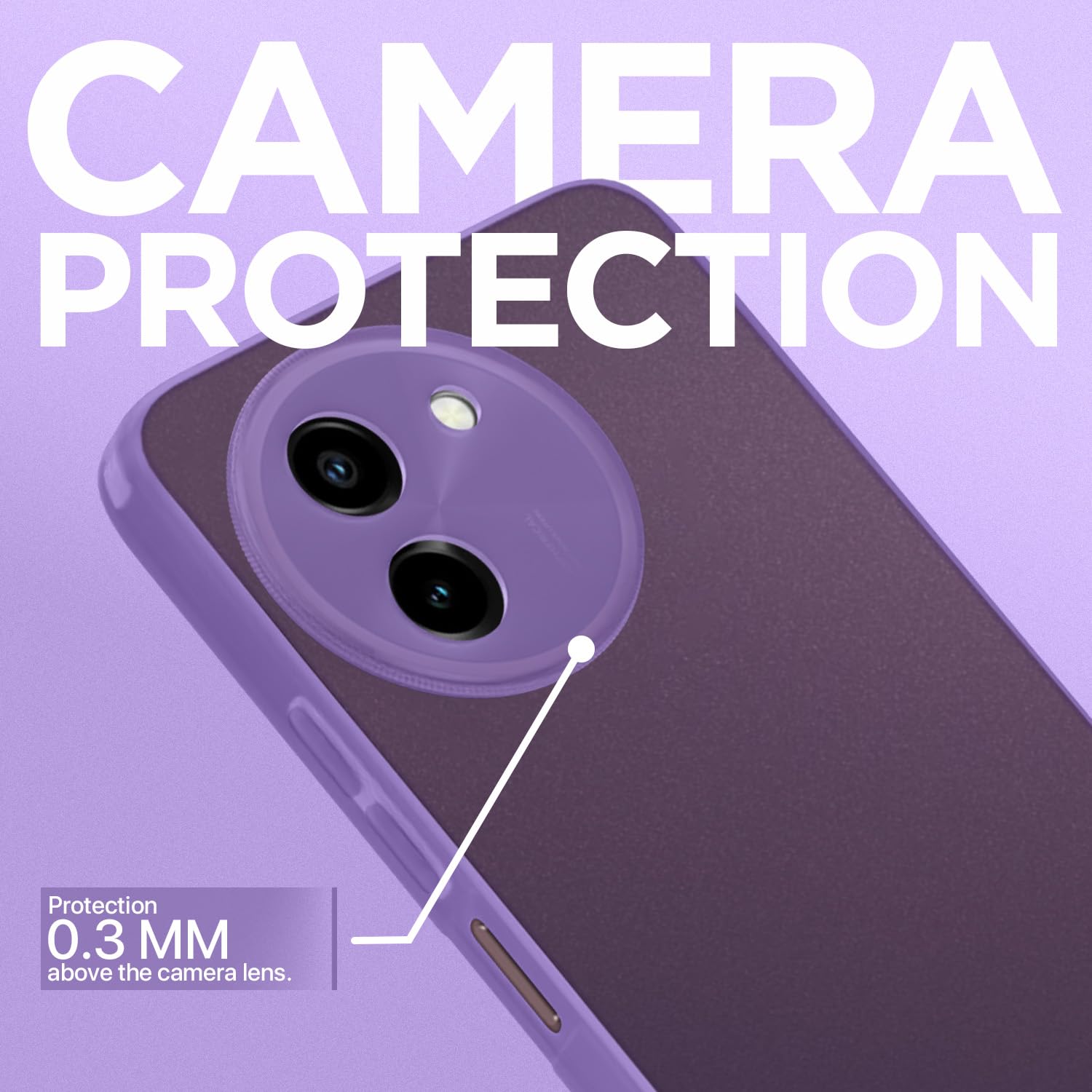 Pikkme purple Clear mobile cover for Vivo T3x/Y200i 5G – photo 3