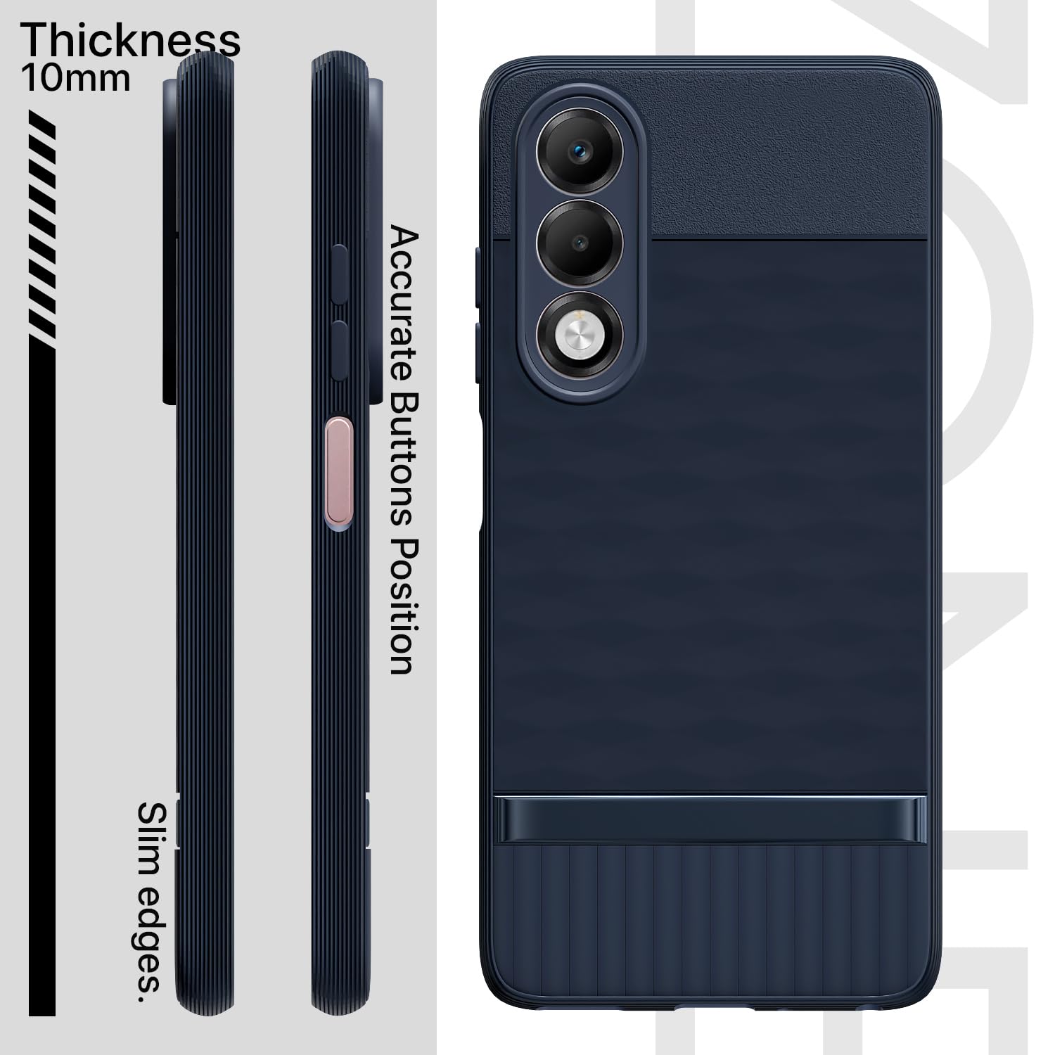 Pikkme Oppo K13x 5G Shockproof Soft Flexible Gencase Back cover (Blue)