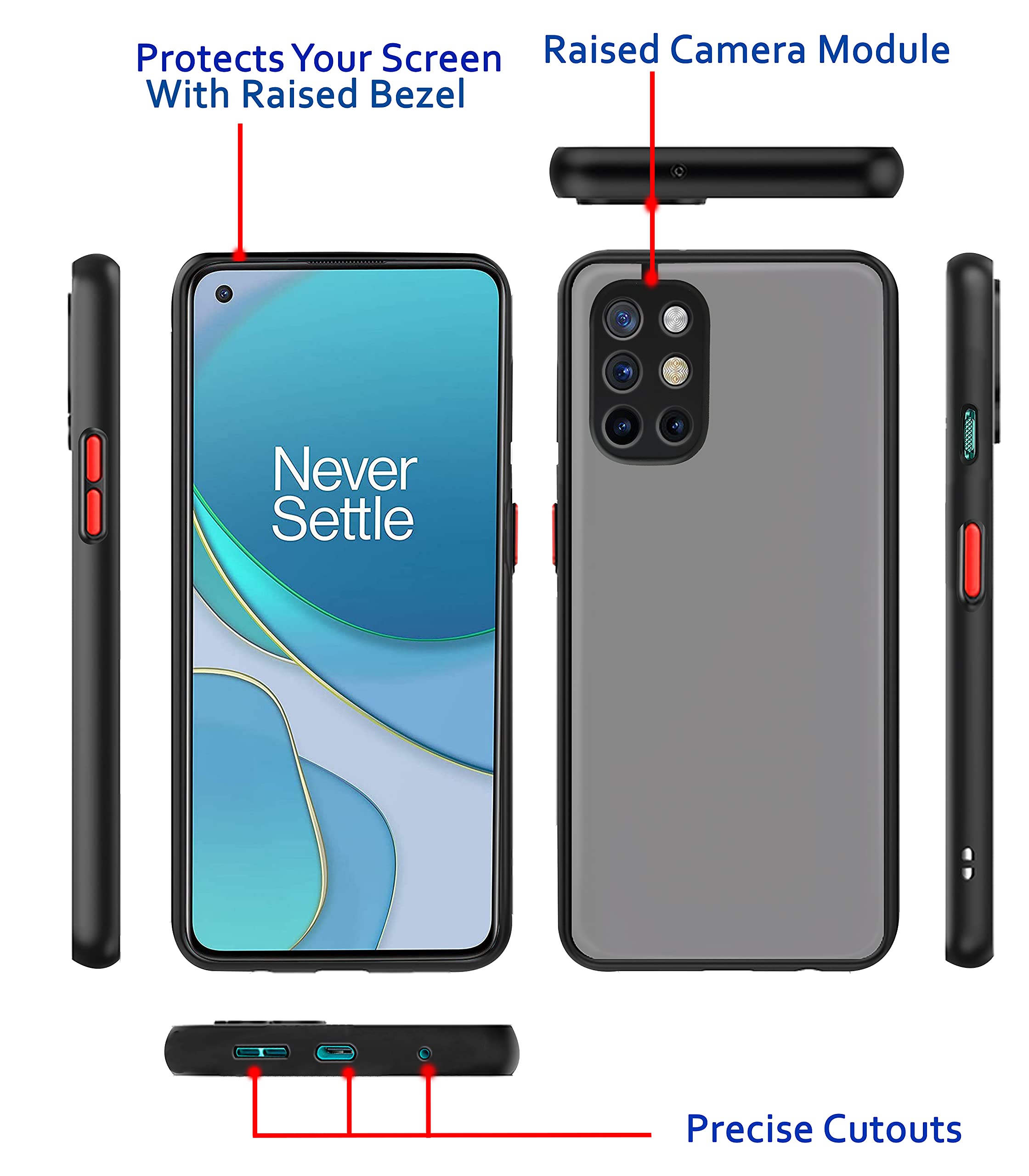 Pikkme OnePlus 8T Matte black back cover – photo 3