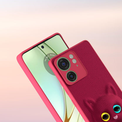 Pikkme Motorola Moto Edge 40 Kitty Back Cover (Pink)
