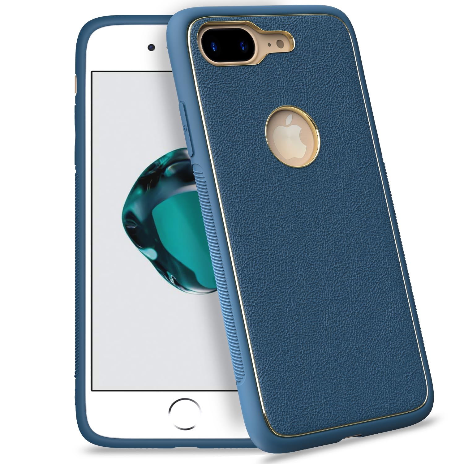Blue Chrome back cover for iPhone 7 Plus/8 Plus – Pikkme