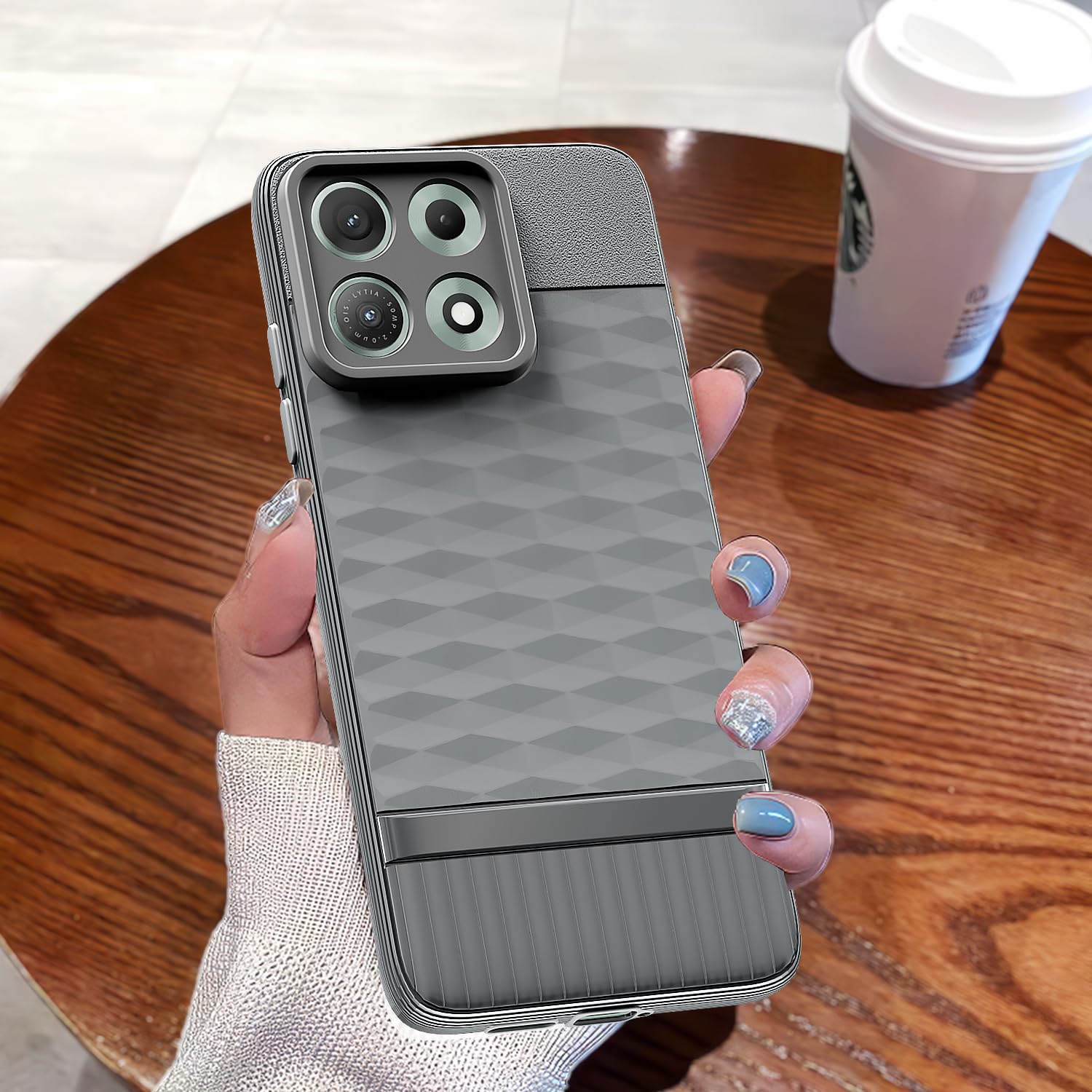 Moto Edge 70 Max 5G mobile cover in grey by Pikkme – photo 7