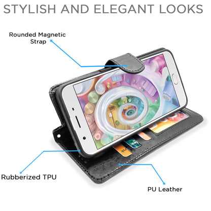 Black Wallet mobile flip cover for Oppo F1s – Pikkme – photo 3