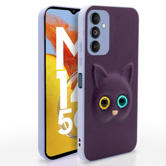 Pikkme Samsung Galaxy M14 5G Cat Case | Purple