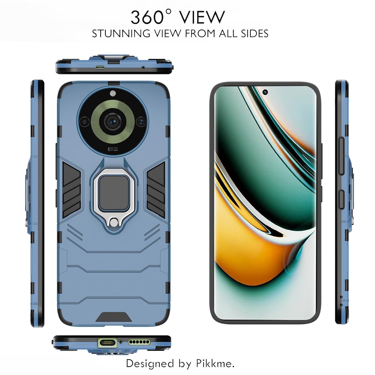 Blue back cover for Realme 11 Pro/Pro Plus 5G – Pikkme – photo 3