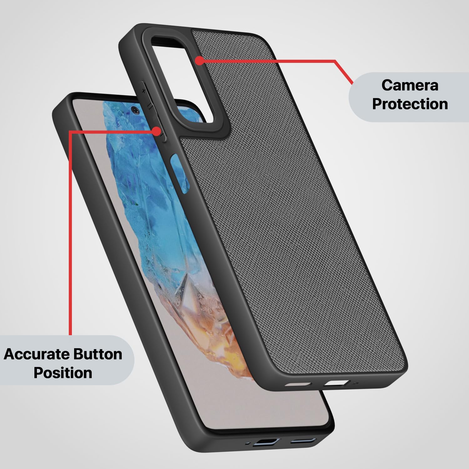 Pikkme Samsung M35 5G grey phone cover – photo 3