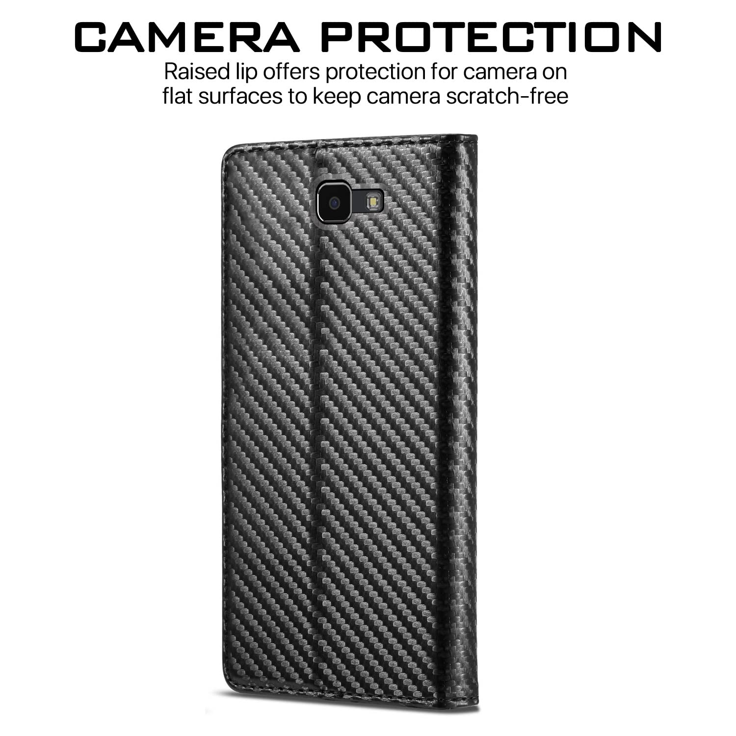Black wallet flip cover for Samsung J7 Prime – Pikkme – photo 4