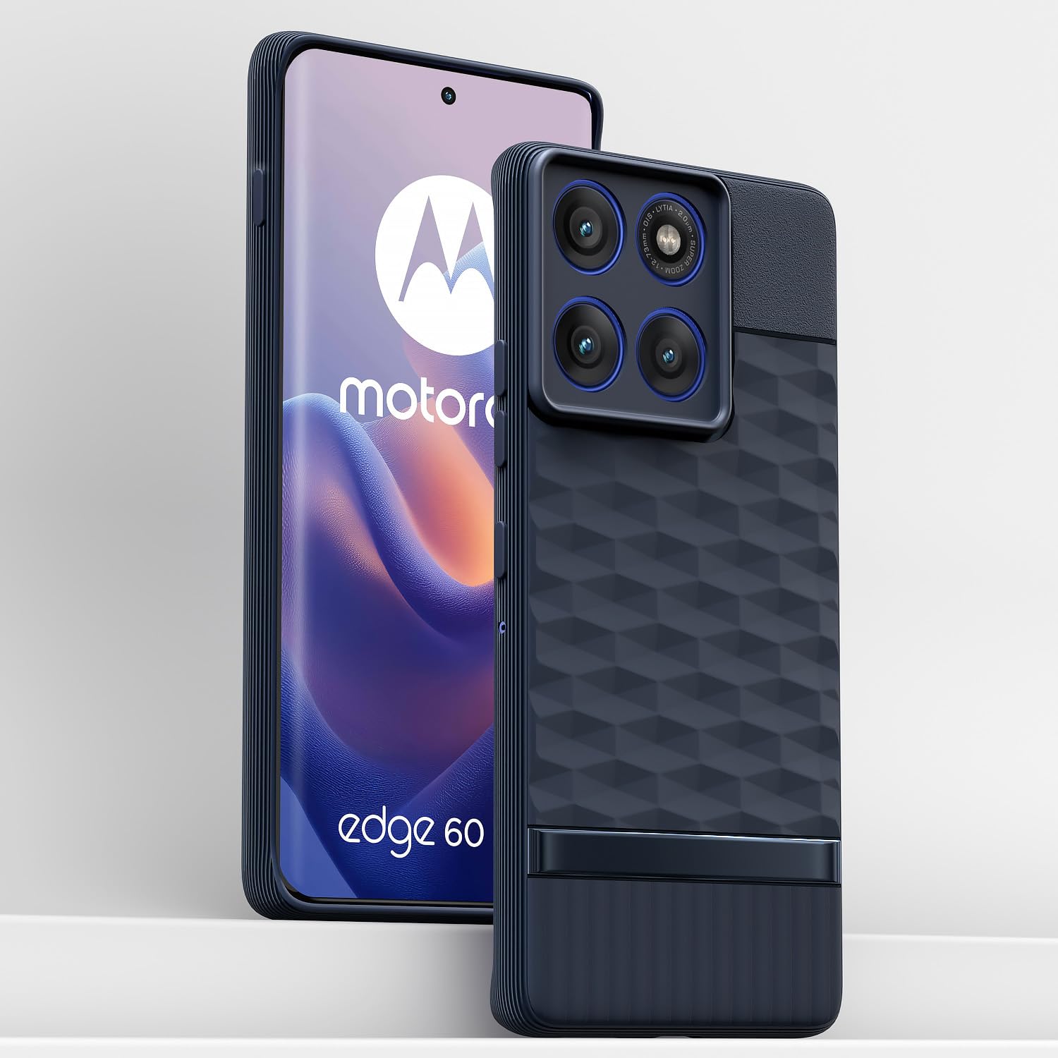 Pikkme blue Silicone mobile back cover for Moto Edge 60 Pro 5G – photo 2