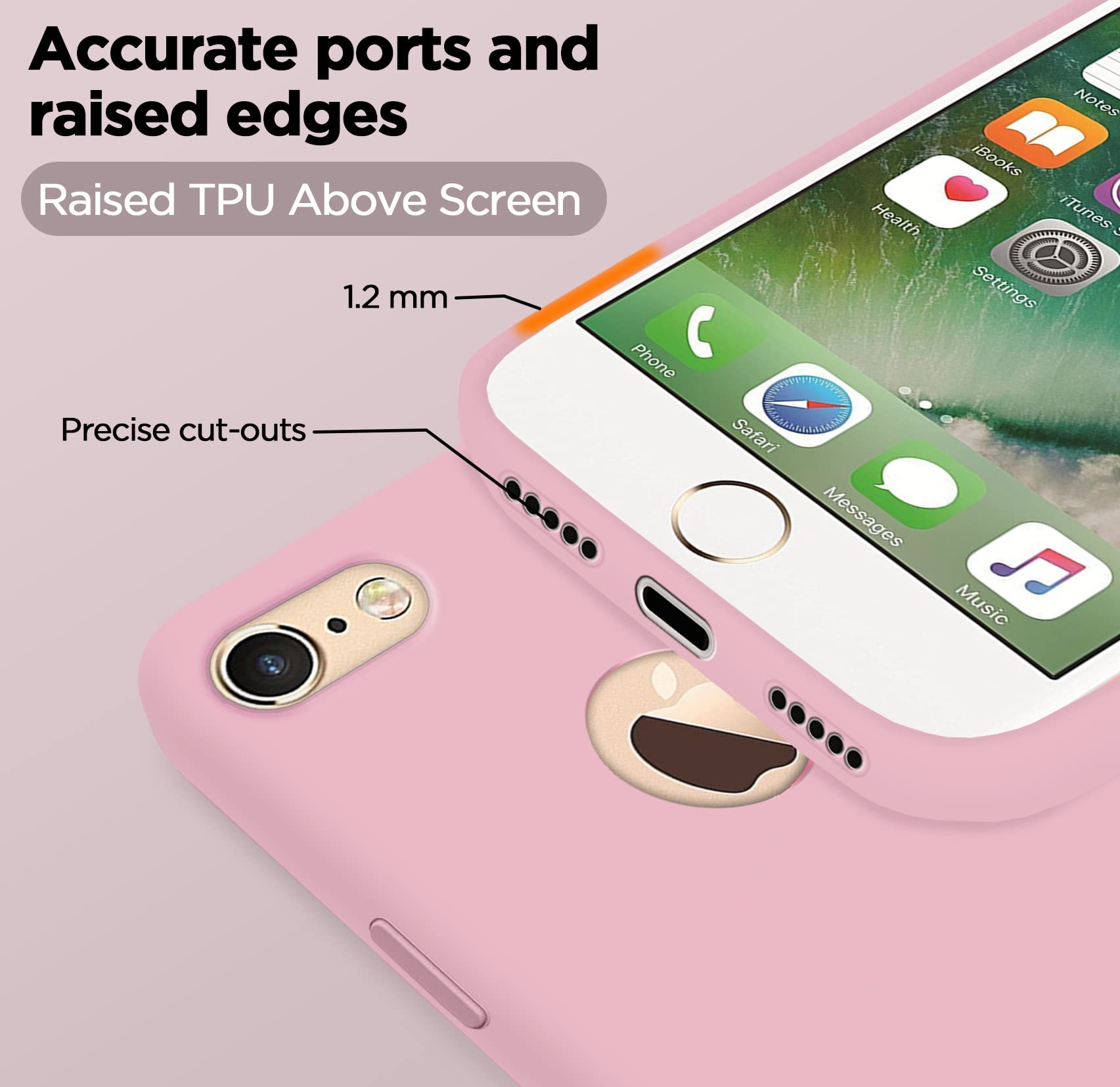 iPhone 6/6S mobile back cover in rose pink by Pikkme – photo 2