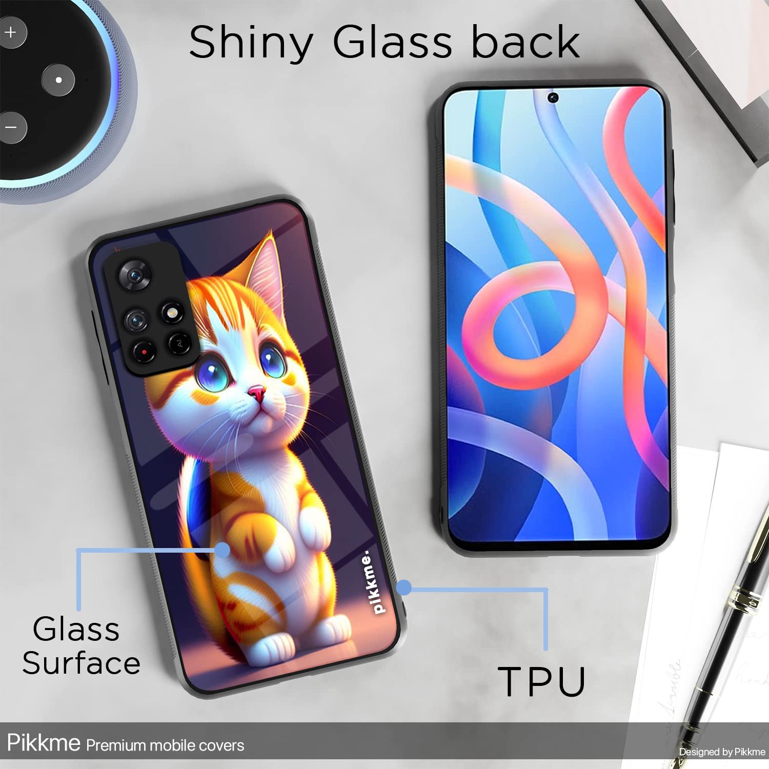 Redmi Note 11T/Poco M4 Pro 5G Cat mobile cover by Pikkme – photo 3