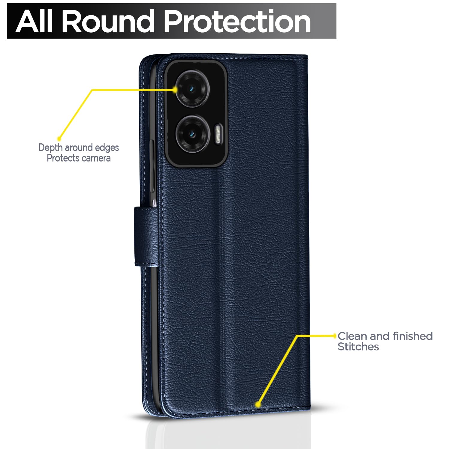 Pikkme blue flip cover for Moto G35 5G – photo 4