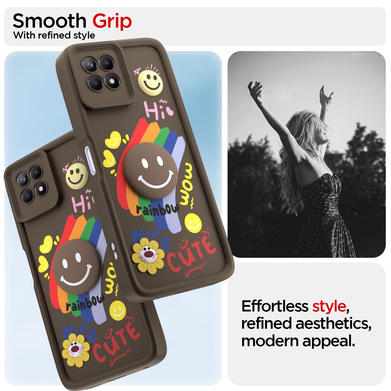 Pikkme Realme Narzo 50/8i 4G brown back cover – photo 2