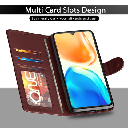 Pikkme brown Wallet mobile flip cover for Vivo V25 5G – photo 5