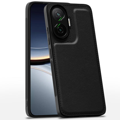 Poco F7 5G mobile back cover in black by Pikkme